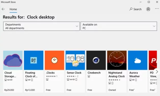 Memasang Widget Dari Aplikasi Yang Ada di Windows Store