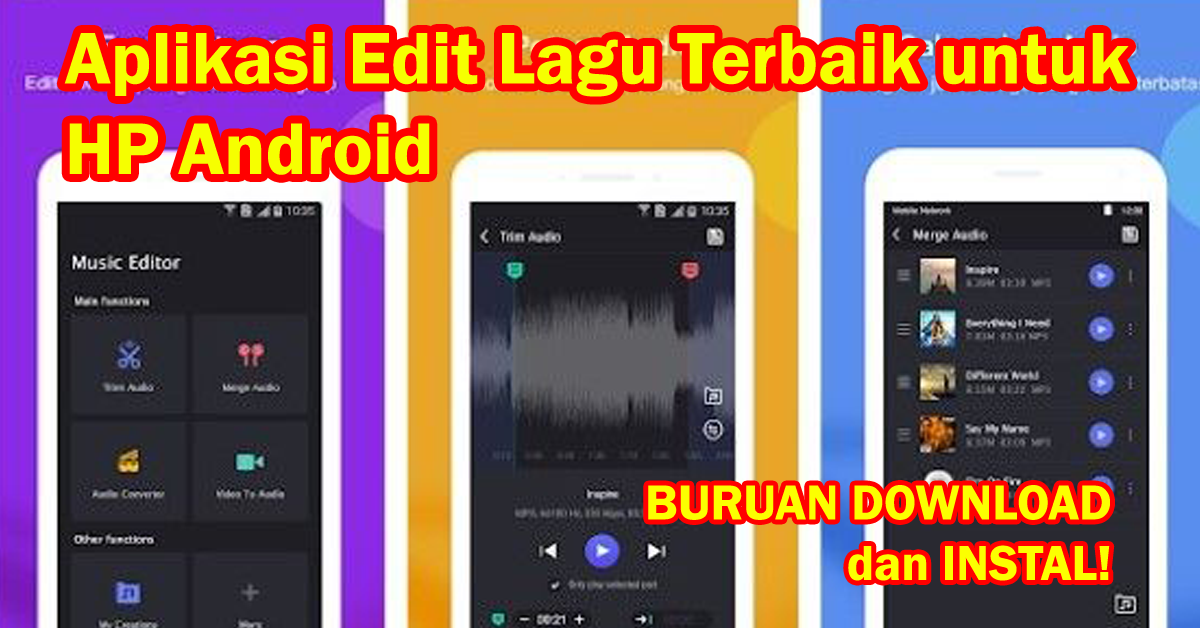 Aplikasi Edit Lagu Terbaik Android