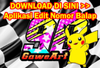Download Aplikasi Edit Nomor Balap Racing