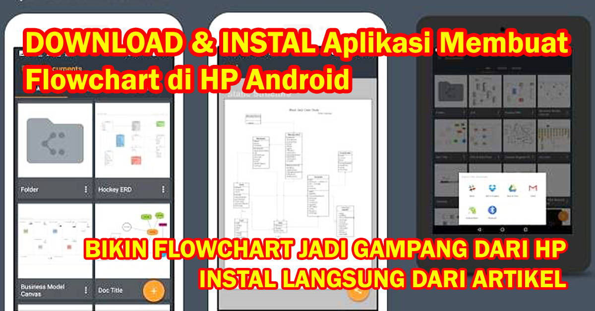 Aplikasi Membuat Flowchart di HP Android GRATIS Untuk Membuat Diagram Dengan Berbagai Simbol