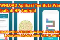 Aplikasi Tes Buta Warna APK Untuk HP Android Mudah Hingga Tersulit