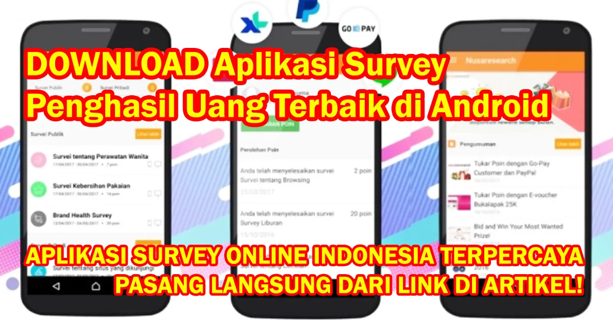 Aplikasi Survey Online Indonesia dan Luar Negeri Penghasil Uang Terbaik di Android Tanpa KTP dan Dengan KTP