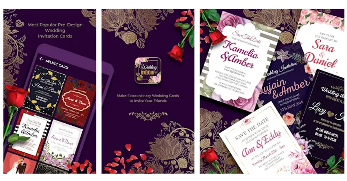 Aplikasi Desain Undangan Pernikahan Wedding Invitation Card Maker Nilesh Jain