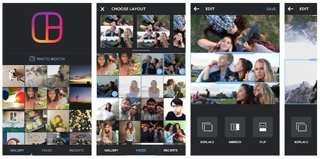Aplikasi Menggabungkan Banyak Foto di Android Layout from Instagram Collage