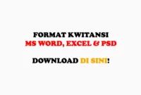 Download Format Kwitansi Kosong Microsoft Word Doc, Microsoft Excel Xls, Adobe Photoshop Psd