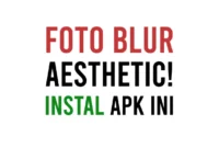 Aplikasi Edit Foto Blur Aesthetic Gratis Untuk Muka, Wajah dan Latar Belakang Background