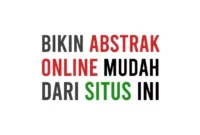 Cara Membuat Abstrak Artikel dan Jurnal Otomatis Secara Online Bahasa Inggris dan Arab