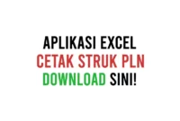Download Aplikasi Cetak Struk PLN Excel Offline Gratis Bisa Diedit