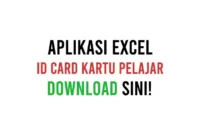 Download Aplikasi ID Card Kartu Pelajar Dengan Microsoft Excel Gratis Full Version Yang Bisa Di Edit