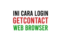 Cara Login GetContact di Web Browser