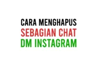 Cara Menghapus Sebagian Chat di DM Instagram
