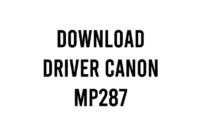 Download Driver Canon MP287