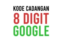Kode Cadangan 8 Digit Google