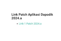 Update Pacth Aplikasi Dapodik Versi 2024.a Untuk Semester Ganjil Tapel 2023/2024 Jenjang Paud, SD, SMP, SMA, SMK dan SLB