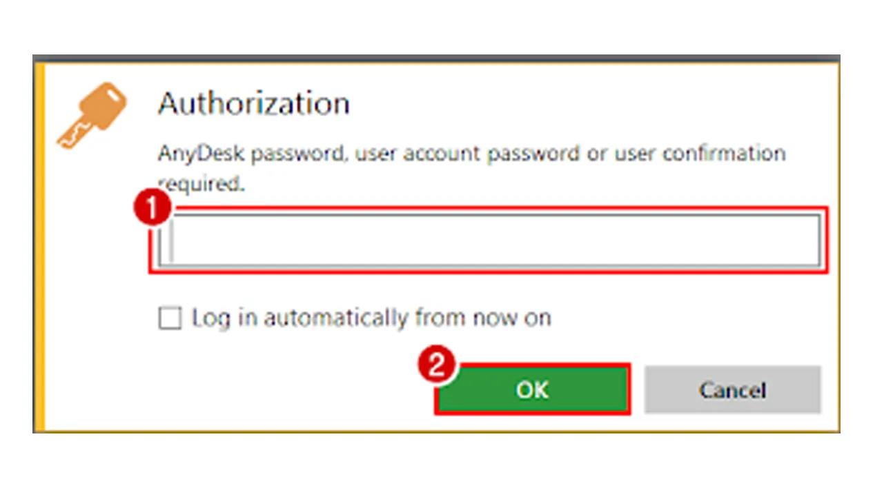 Akan Tampil Jendela Authorization Lalu Masukkan Password dan Klik OK